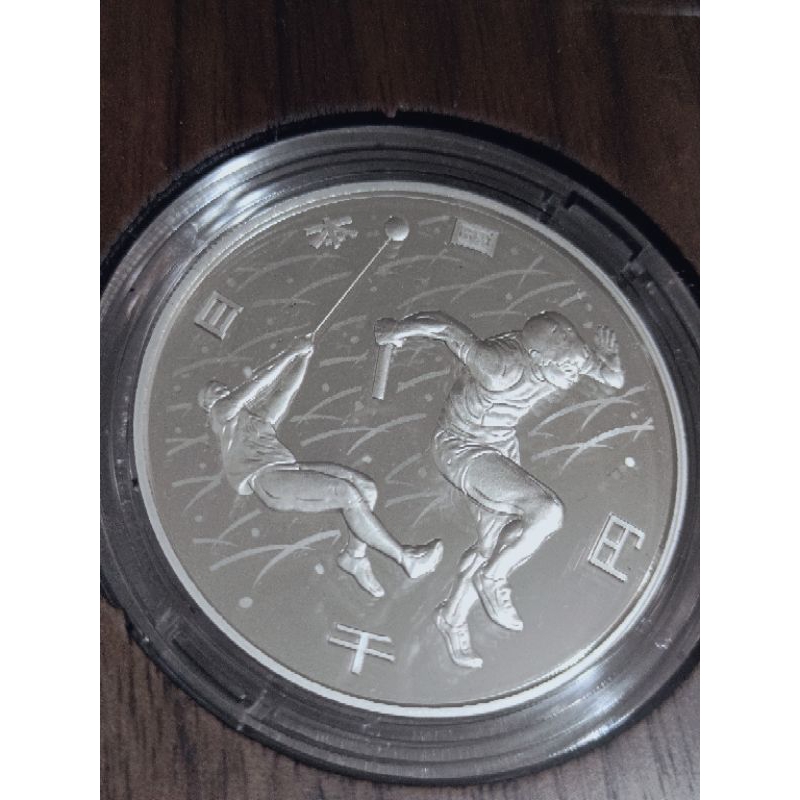 銀幣 紀念幣 2020 日本 東京奧運 陸上競技 1盎司 999純銀 全新漂亮