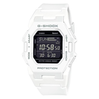 CASIO 卡西歐(GD-B500-7) G-SHOCK 未來時尚 智慧藍芽 計步器 纖薄電子錶-白色