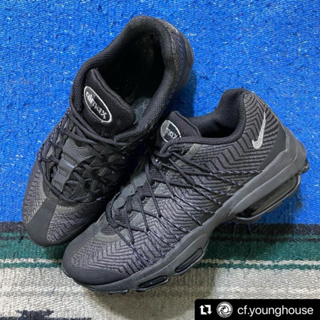 （中古品）Nike Air Max 95 Ultra Jacquard "Black Silver" 24cm