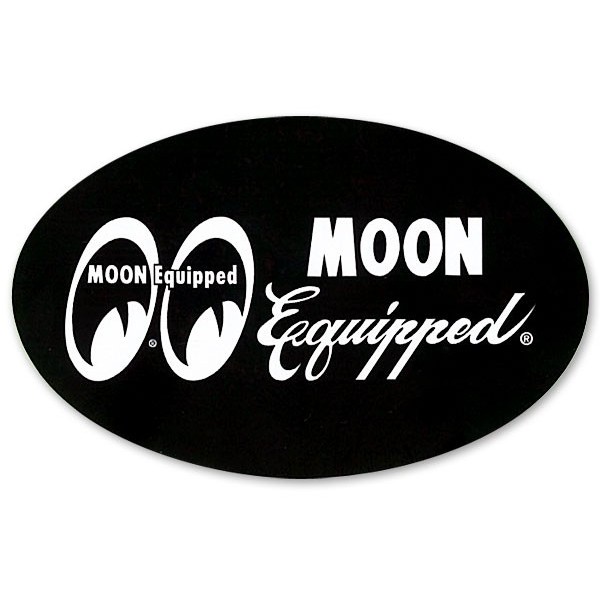 【MOONEYES】MOON Equipped 防水 消光面 貼紙 [MQD027BK]