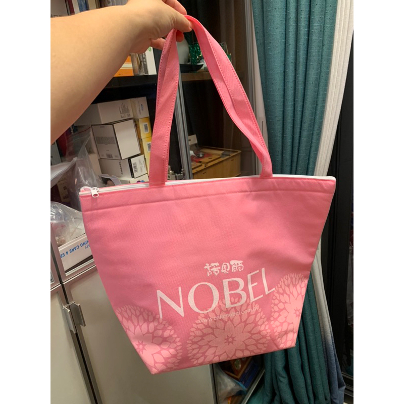 ［搬家］諾貝爾奶凍粉紅色保溫提袋42*12*30公分
