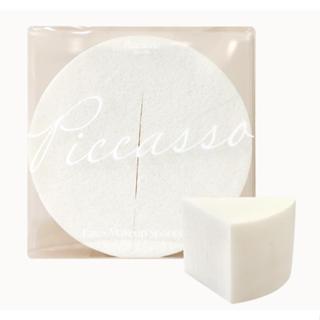 【愛來客】韓國PICCASSO授權經銷商 PICCASSO 三角圓形6片裝 化妝海綿 粉撲 天然海綿 海綿粉撲