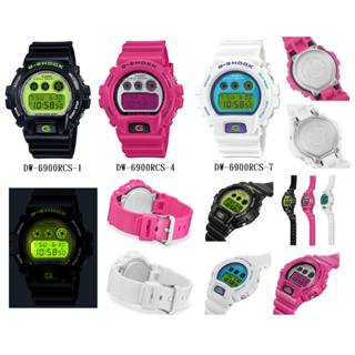 G-SHOCK 流行色彩復刻版運動電子錶 DW-6900RCS-1 DW-6900RCS-4 DW-6900RCS-7
