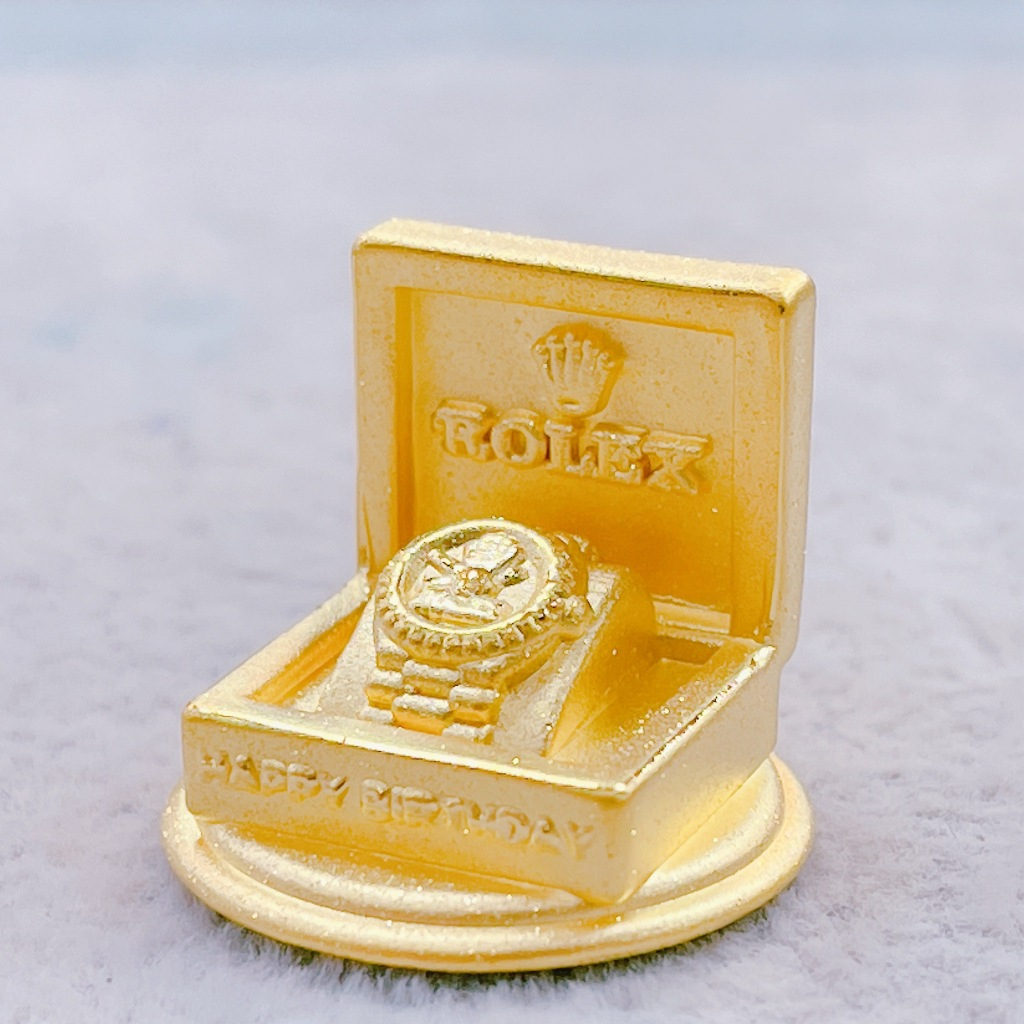 🧧 銘峰銀樓🧧  純金9999 黃金精品工藝手錶造型裝飾 320424222
