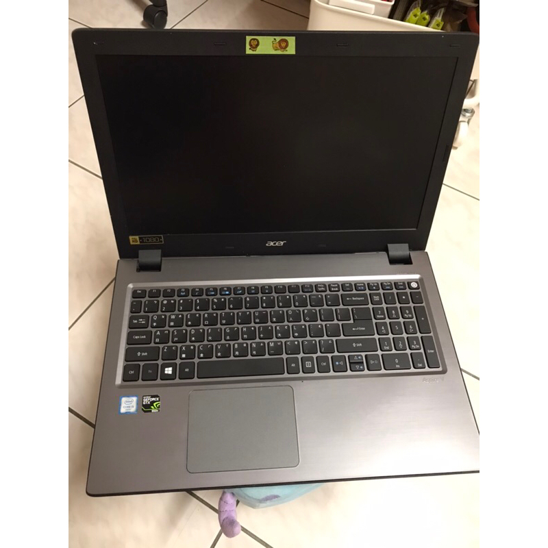 Acer V5-591g-598j 【零件機】故障機無法過電無法開機，含電池尚可蓄電，螢幕、鍵盤 完整無損