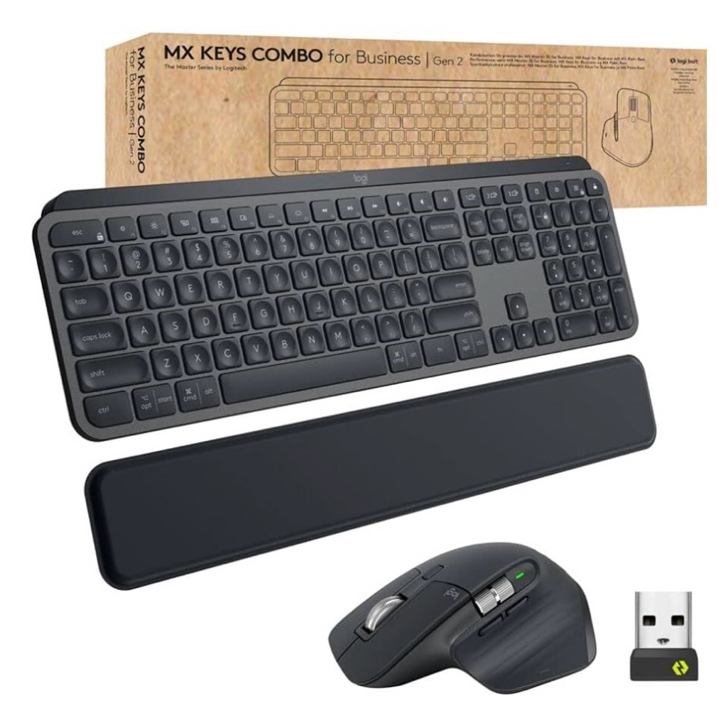 Logitech 羅技 MX Keys S Combo 無線智能鍵盤滑鼠組(全新）
