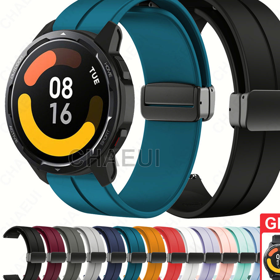 磁吸錶帶 Xiaomi Watch S3 錶帶 小米手錶 2 Pro 矽膠錶帶 S1 Active  小米手錶運動版錶帶