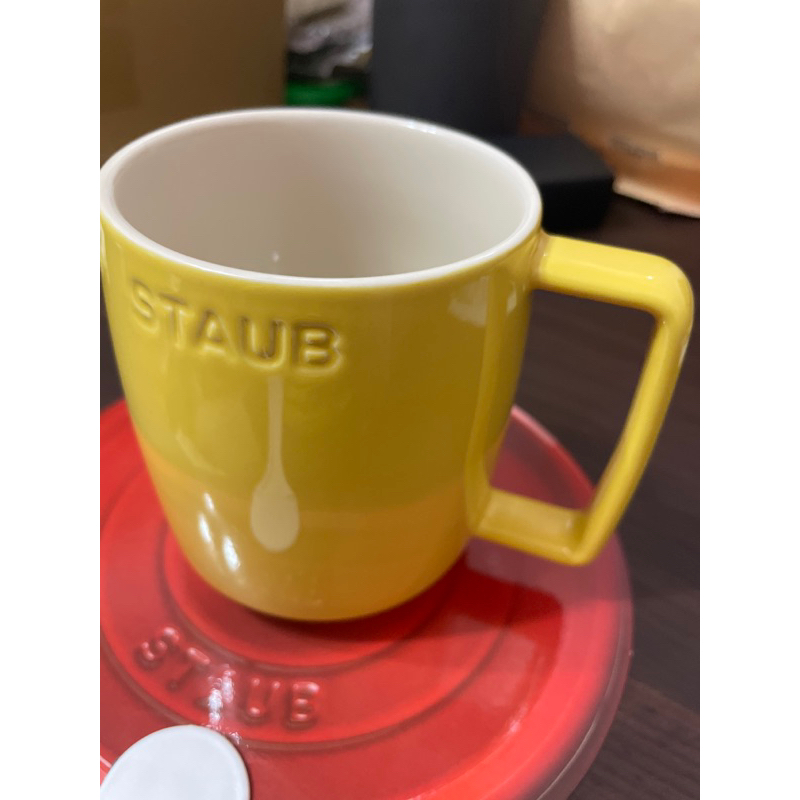 「現貨」法國STAUB馬克杯-檸檬黃 容量約350ml 無湯匙 午茶好物的選擇 #禮物 #全新