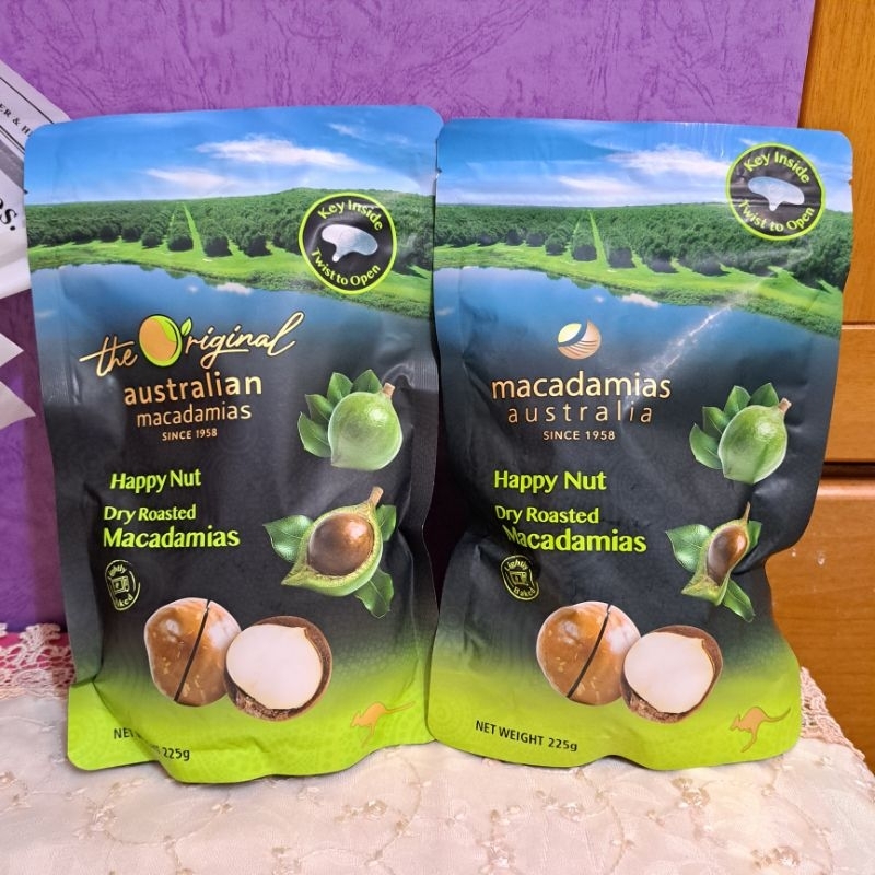澳洲第一品牌macadamias australia 帶殼夏威夷火山豆內附開殼器225g×2共兩包