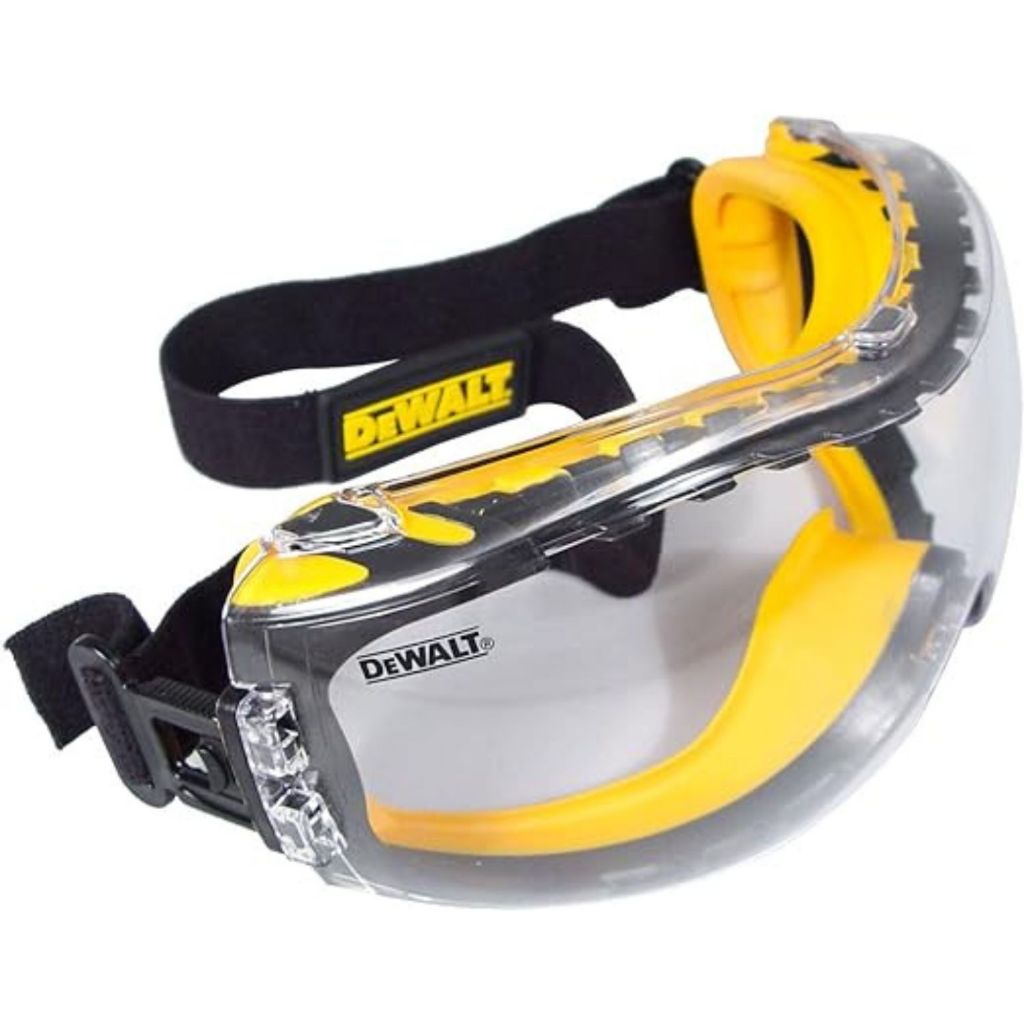 DEWALT DPG82-11 全罩防霧工作安全眼鏡 透明 護目鏡 工業防護用品 耐衝擊防飛沫防噴濺 (TA2)
