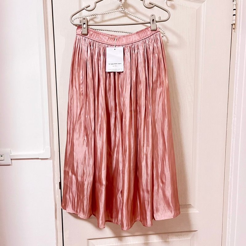 全新 SCRAPPY KOKO 大尺碼 原價1280元 琉璃 光澤質感水波緞中長裙