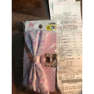 台灣🇹🇼現貨韓國限定🇰🇷帶回正版my melody韓國🇰🇷帶回正版髮夾 抓夾 一入 鯊魚夾 大創daiso