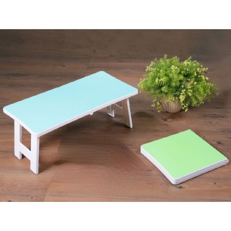 二手／便利行動摺疊桌(藍色)／工作桌 床上桌