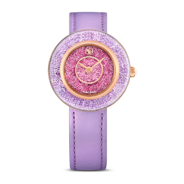 Swarovski 施華洛世奇 Crystalline Lustre 水晶光彩石英腕錶  5656896 紫色 33mm