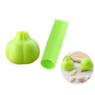剝蒜神器 矽膠剝蒜器 帶密封底 廚房手動多功能小工具 大蒜去皮器 壓蒜器