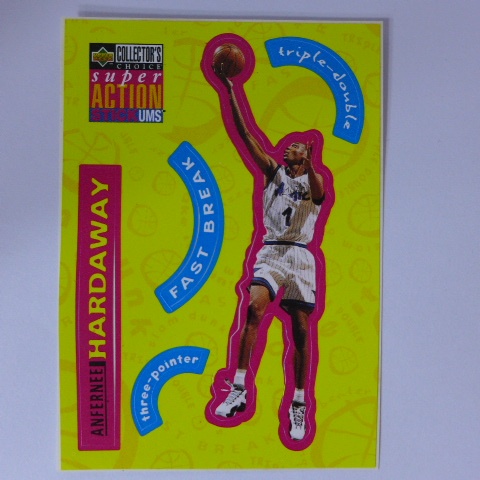 ~Anfernee Hardaway/Penny/哈達威/1分錢~1996年UD STICK.NBA貼紙特殊卡