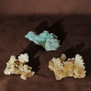 貴州 方解石花 共生 軟糖水晶 / 變種 藍紋石 共生 異極礦 收藏