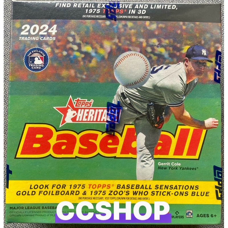 【CCSHOP】2024 Topps Heritage Monster Box MLB 球員卡拆大谷翔平