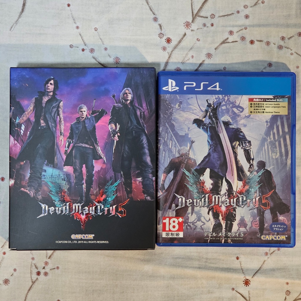 【二手商品】PS4 遊戲 惡魔獵人 5 珍藏鐵盒版
