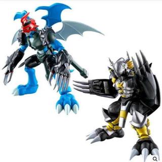 萬代 掌動 數碼寶貝 機甲龍獸＆黑暗戰鬥暴龍獸 盒玩 豬帽子模型玩具