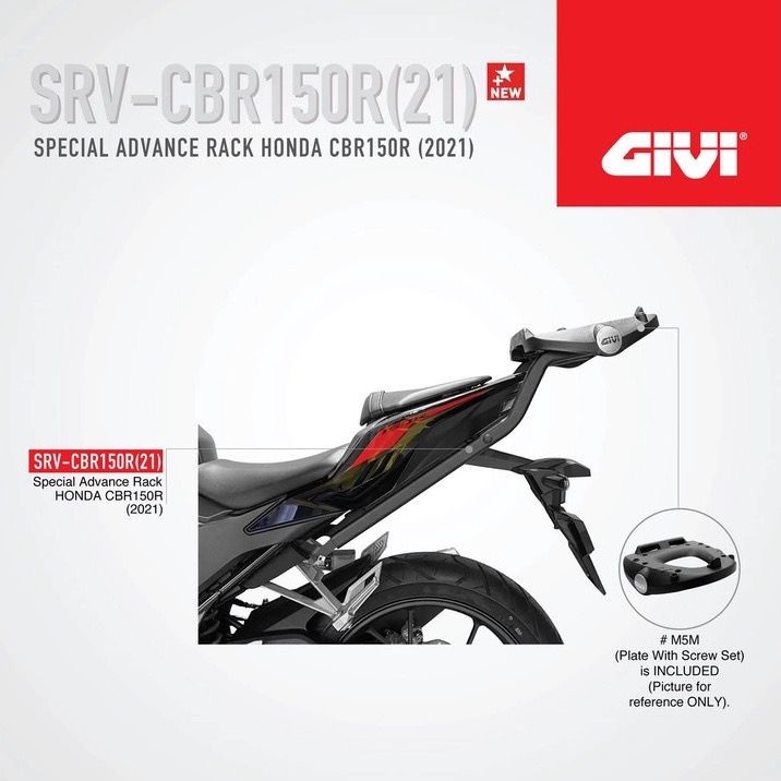 【GIVI】CBR150R (21-22) 專用後箱架 台灣總代理 SRV-CBR150R(21) 附M5M底座