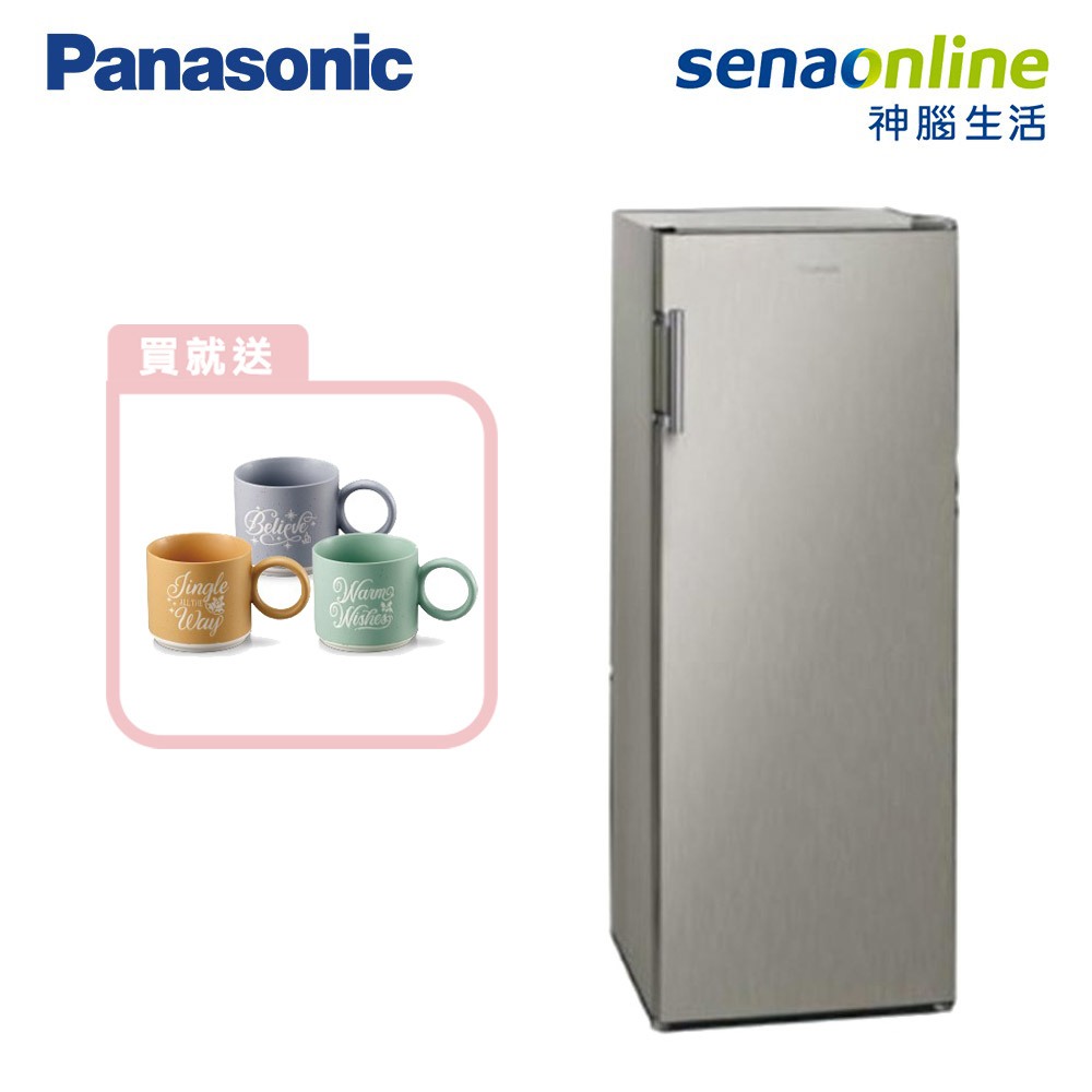 Panasonic 國際 NR-FZ170A 170公升 直立式 冷凍櫃 贈 陶瓷馬克杯