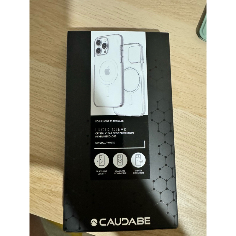 caudabe iphone 15 pro max 透明磁吸手機殼 二手