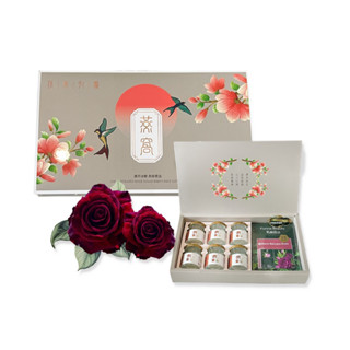 高官禮盒首選❤️築巢引鳳 濃萃冰糖燕窩6入&氧顏森活緊緻抗老黑玫瑰3入面膜聯名禮盒 60公克*6入+黑玫瑰面膜3入