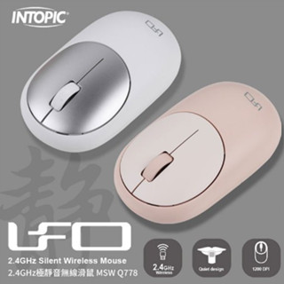 intopic 2.4ghz 輕巧無線靜音滑鼠msw-q778