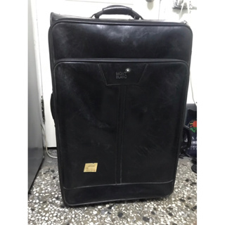 萬寶龍 MontBlanc真皮的28寸大行李箱 原價65000