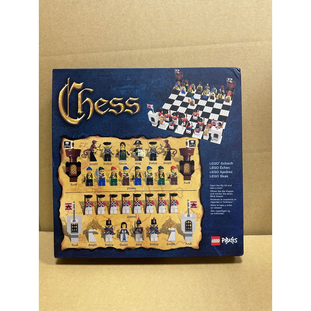 [玩樂高手附發票] 樂高 LEGO 852751 PIRATES CHESS SET 絕版 (外盒扣件破損)