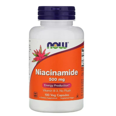 【優選】美國Now Foods 煙酸 煙酰胺 niacinamide不產生煙酸維生素B3 niacin