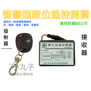水電材料 L-71222S 智慧型數位燈光1對1遙控開關 燈具遙控 遙控器 發射器 接收器 電器改裝 71222