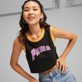PUMA 鋪棉背心 流行系列P.Team Fanbase短版休閒背心 女 62502401 黑 張員瑛 IVE同款