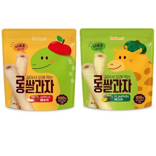 韓國 ibobomi 嬰兒長米棒 30g 蘋果/南瓜 寶寶米棒 寶寶餅乾