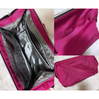 新 桃紅 大容量 旅行 收納袋 化妝袋 化妝包 粉紅 拉鏈式 旅行袋 尼龍包 防水