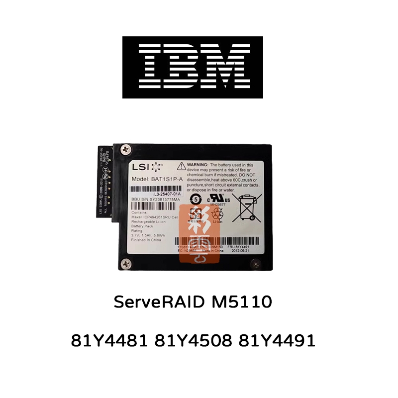IBM  M5110伺服器用 電池  81Y4481 81Y4508 81Y4491