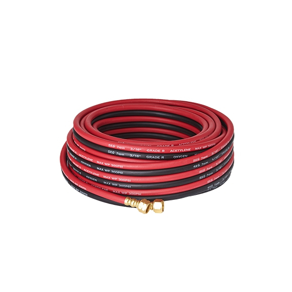 【日本製】 SKG 紅黑雙色管 雙色管 3/16" 雙色管耐壓 50尺 雙色橡膠管 乙炔 熔接器 火口 低壓切斷器 管