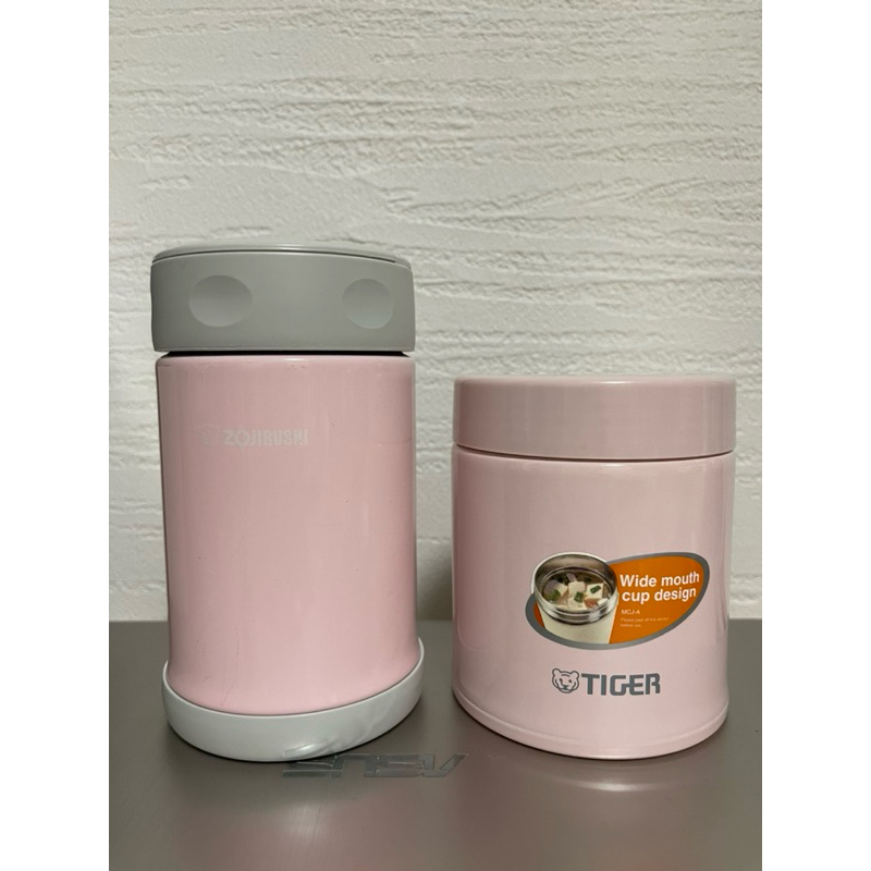 二手Tiger保溫瓶（右粉紅色）500ml