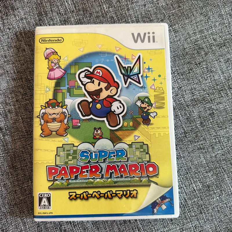 Wii 超級紙片瑪利歐 紙片瑪利歐 馬力歐 正版遊戲片 原版光碟 日文版 二手片 中古片