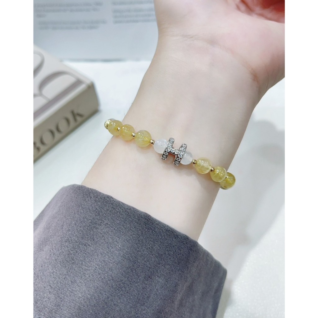 水晶手鍊-黃水晶  水晶 手鍊 手環 飾品