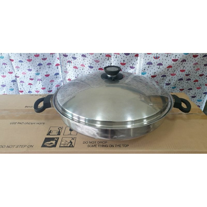 類安麗皇后雙耳炒鍋中古40cm深10cm中古