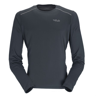 【RAB】QBL07 男款 Force LS Tee 輕量防曬抗臭長袖排汗衣 鯨魚灰