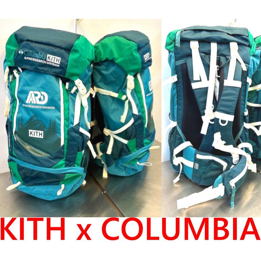 BLACK全新Kith x Columbia哥倫比亞37L Backpack多功能防水後背包