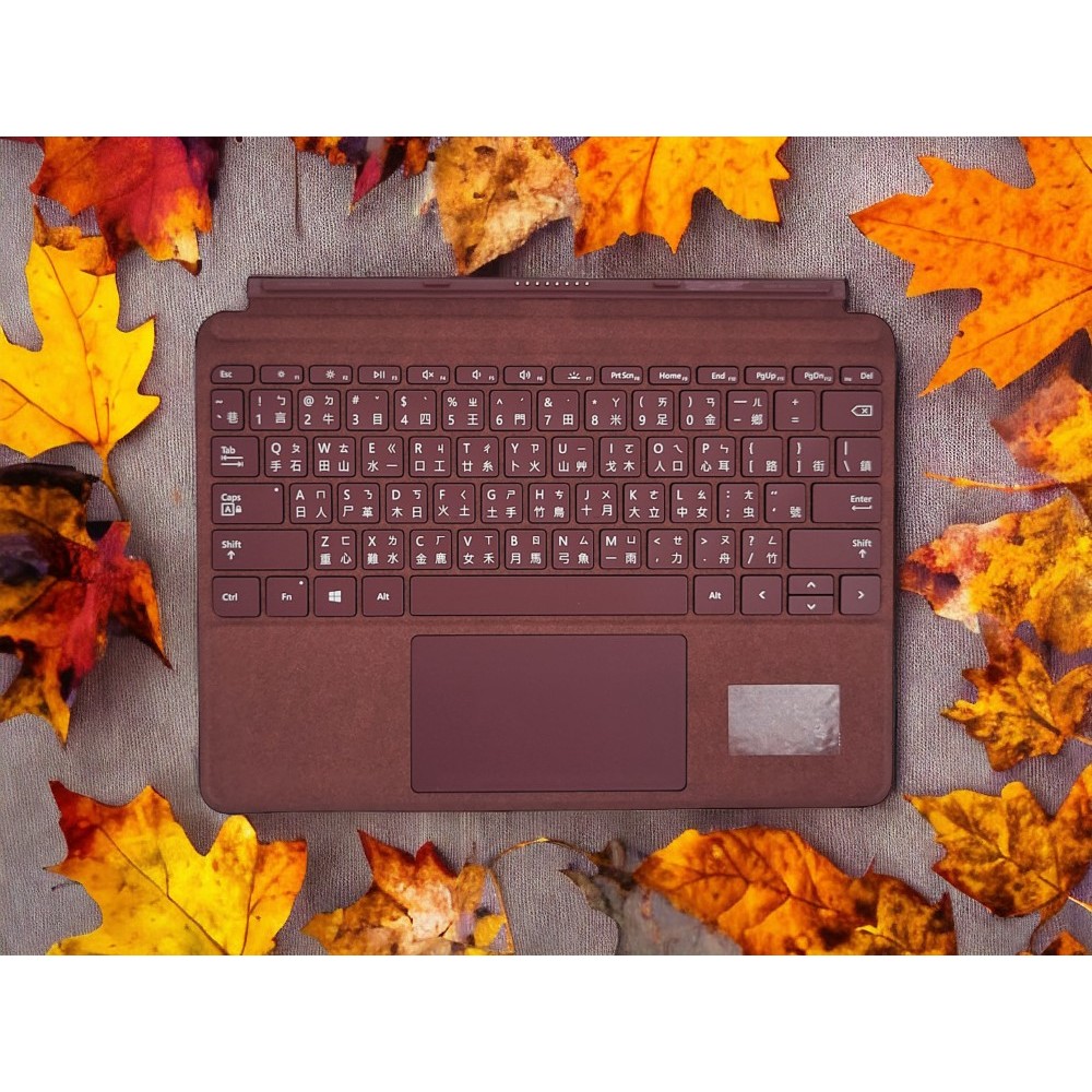 微軟 Surface Go 原廠鍵盤 勃根地酒紅 實體鍵盤保護蓋 KCM-00018 產品型號 1840 GO2 GO3