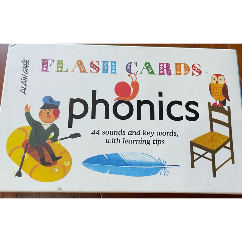 Alain Gree Flash Card 學習圖卡 閃卡 Alphabet Phonics