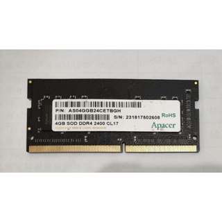 宇瞻 Apacer DDR4-2400 CL17 4GB 桌上型記憶體 中古