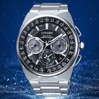 CITIZEN 星辰 光動能 GPS衛星對時手錶-灰/45mm CC9009-81E
