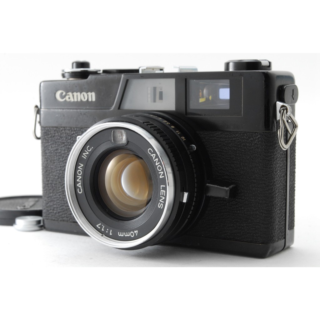 近全新佳能 Canonet QL17 黑體 35 毫米膠片測距儀，電池轉接器
