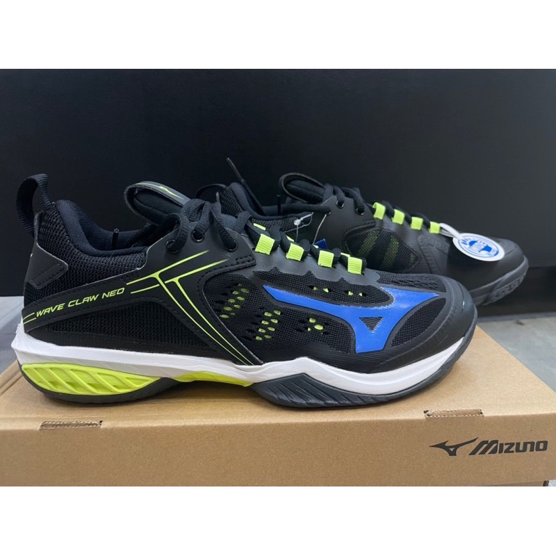 美津濃 MIZUNO WAVE CLAW NEO  寬楦 襪套式 羽球鞋 71GA207024